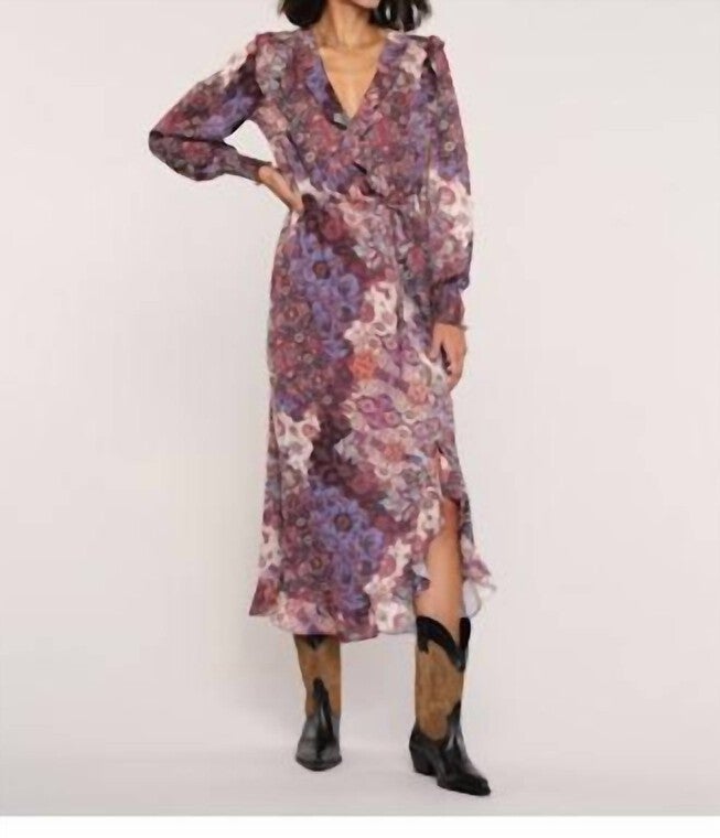 EMME DRESS IN MULTI, Multi / Purple, hi-res image number 0