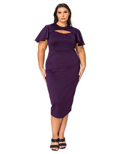 MILLIE CUTOUT FLUTTER DRESS