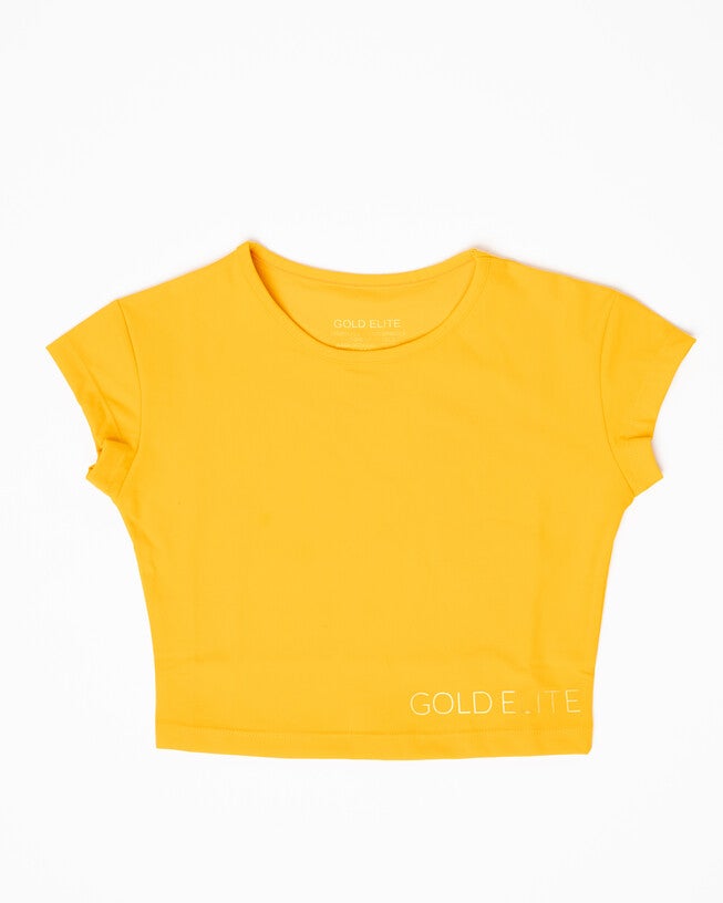 Sports Tee Cropped, Sunshine Marigold / Orange, hi-res image number null