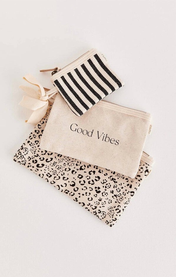 3-Pack Pouch Set in Natural, Natural / Turquoise, hi-res image number null