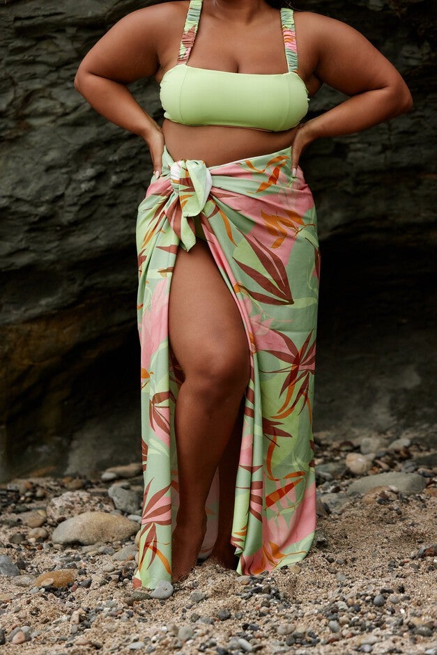 Shore Pareo, Birds of Paradise / Light Green, alternate image number null