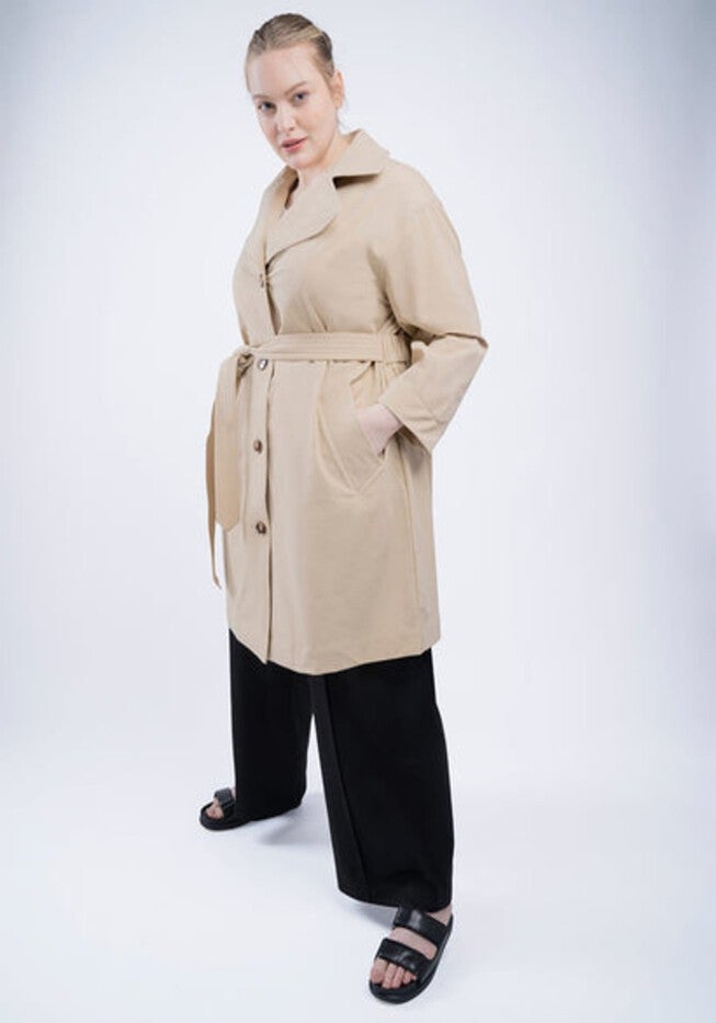 SEE ROSE GO WATER RESISTANT TRENCH COAT, Stone / Beige, hi-res image number 0