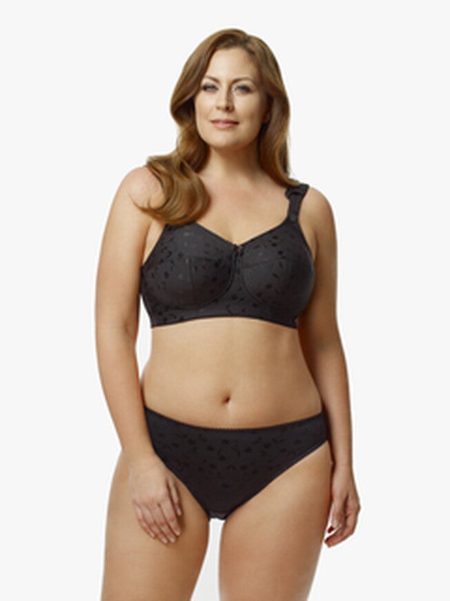 Jacquard Panty, Black / Black, alternate image number 2