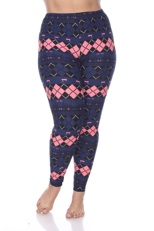 Two-Tone Printed Leggings, , alternate image number null