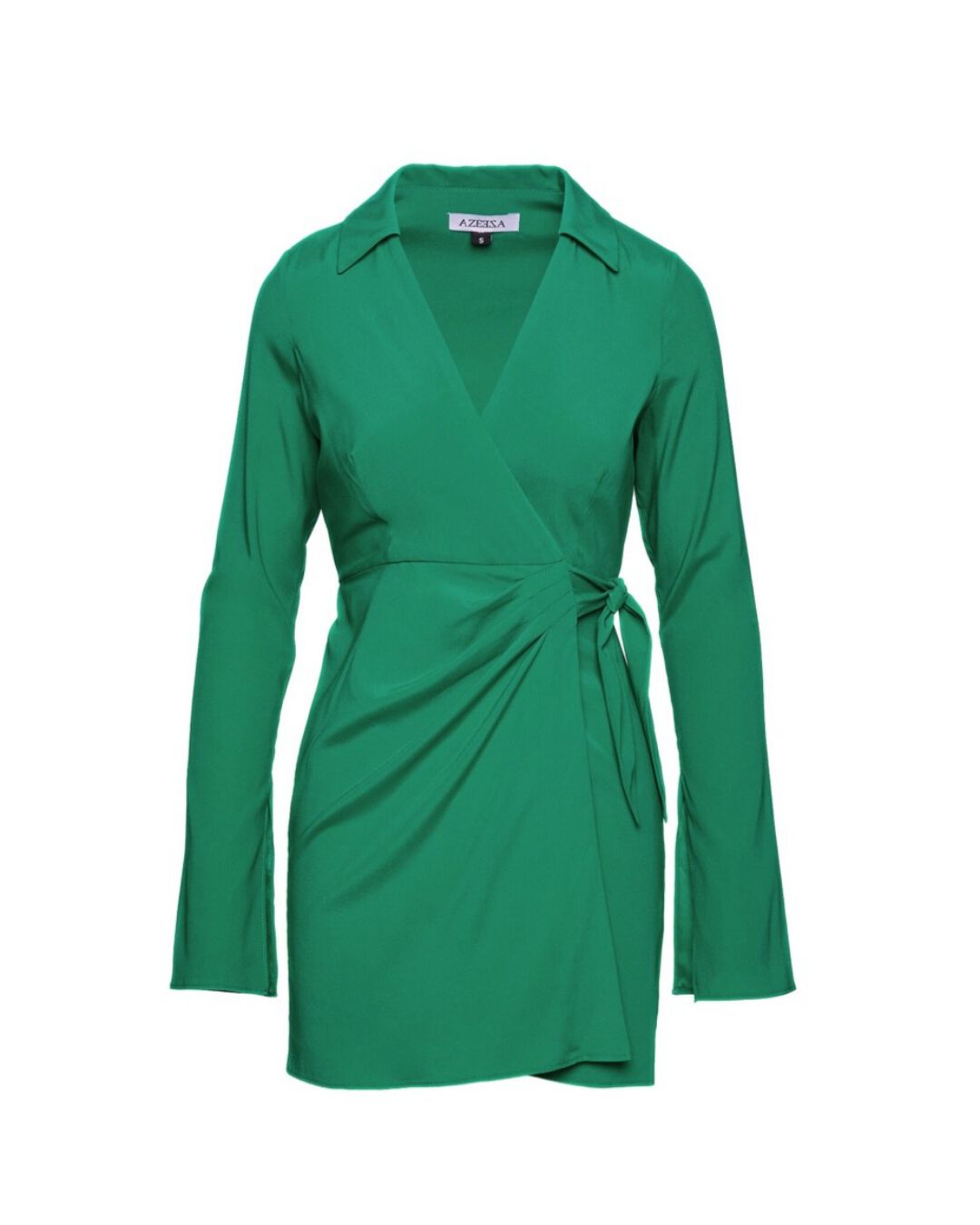 Kajol Charmeuse Mini Dress, Clover / Forest Green, hi-res image number 0