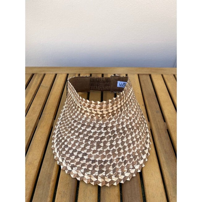 SPECKLED BAHA VISOR IN BROWN + WHITE, Brown  White / Brown, alternate image number 2