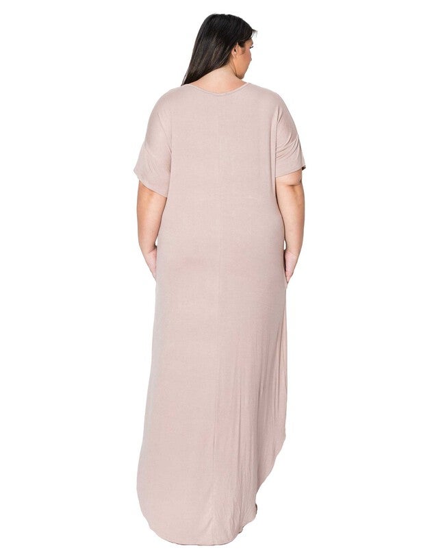 Scarlett Maxi Pocket Dress, Taupe / Beige, alternate image number null