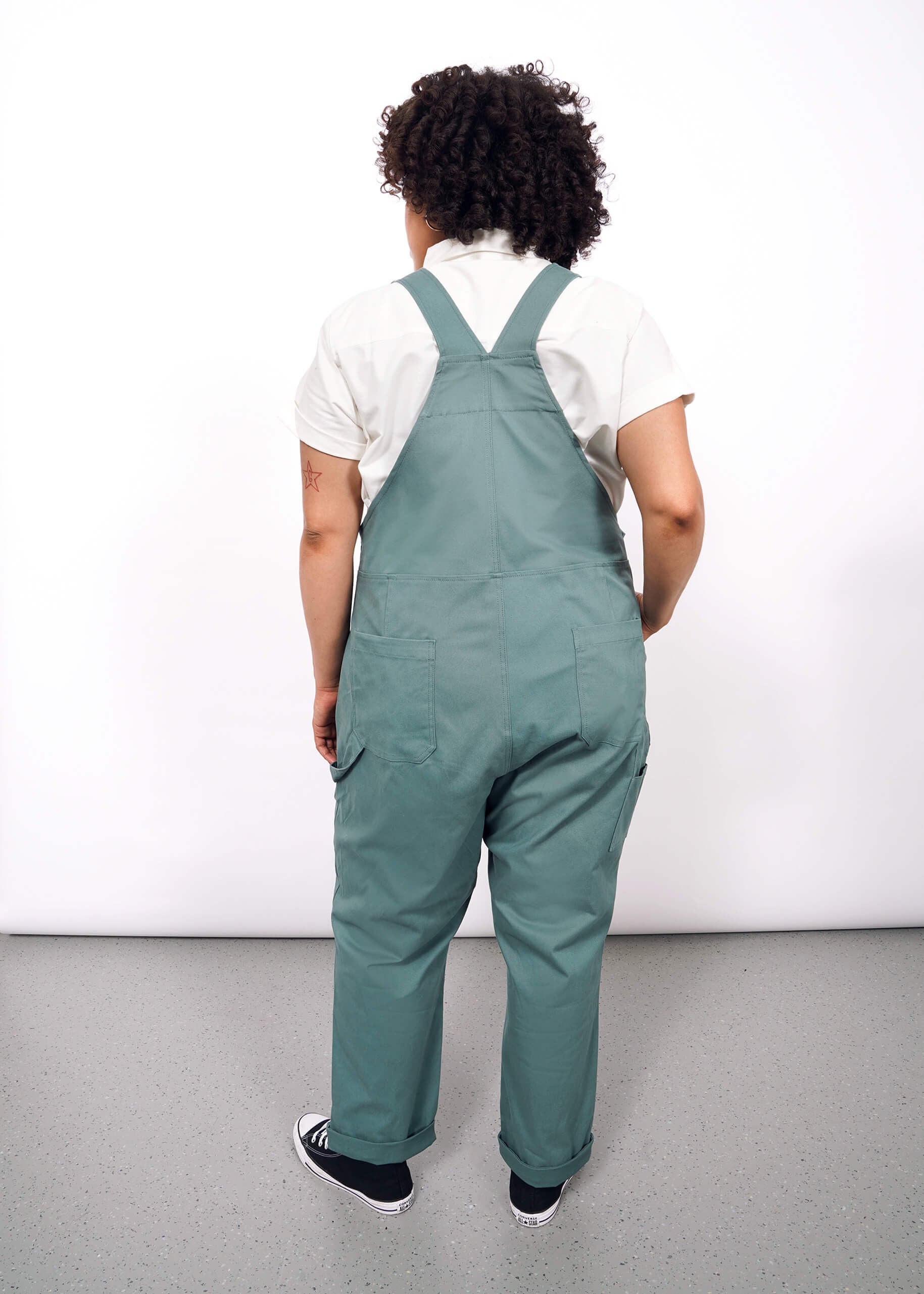 The Essential Overall, DARK TEAL / Black, alternate image number 2