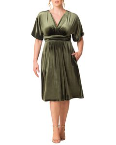 ANGELIC VELVET COCKTAIL DRESS