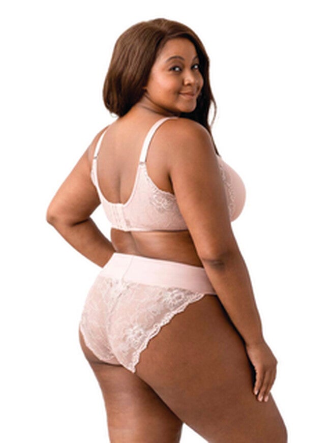 Microfiber & Lace Moulded Underwire, Dusty Rose / Pink, alternate image number null