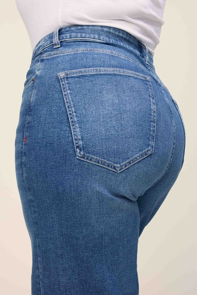 ICN PLUS - CROPPED WIDE LEG JEANS | CROSSROADS, CROSSROADS / Dark Wash, alternate image number null