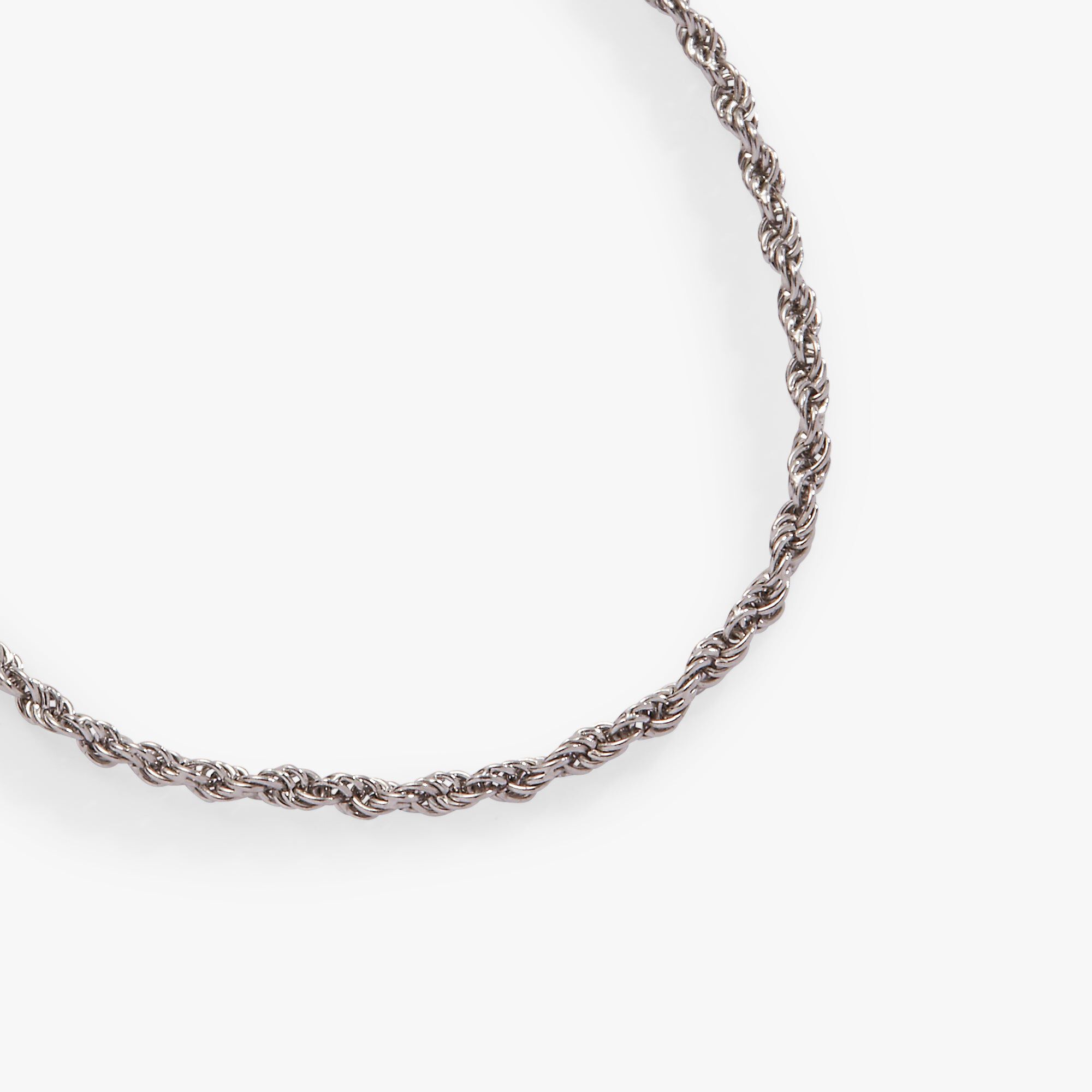 Mini Rope Chain Bracelet, Silver / Silver, alternate image number 1