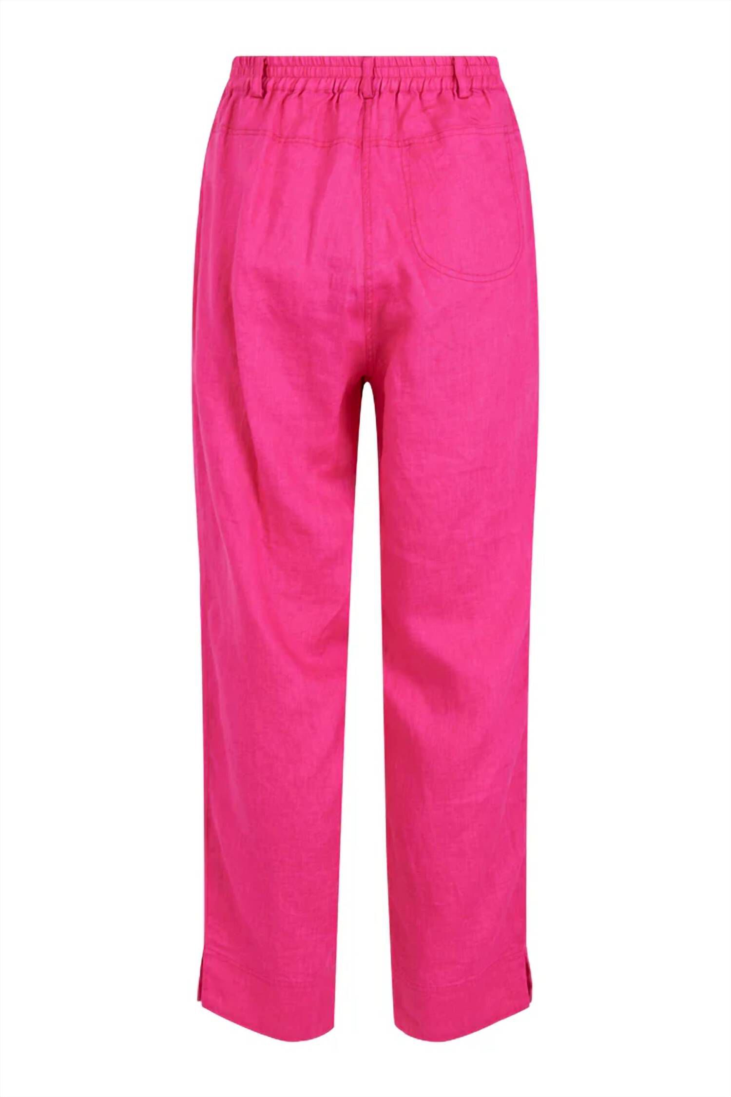Linen Trousers, Raspberry Pink / Pink, alternate image number 1