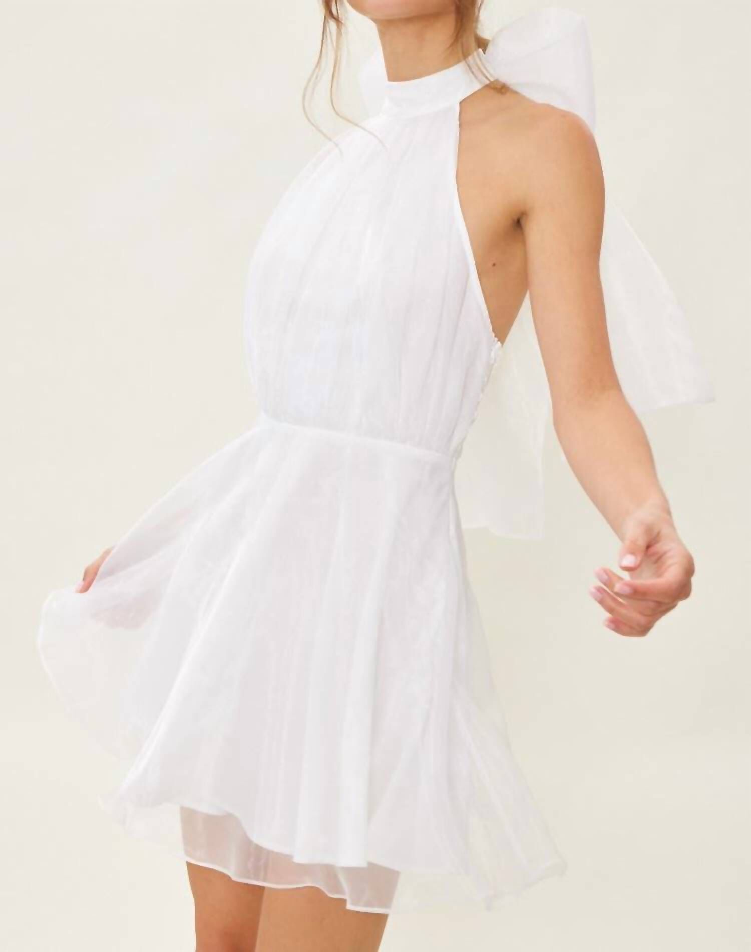 I'M THE CENTERPIECE DRESS IN WHITE, White / White, hi-res image number 0