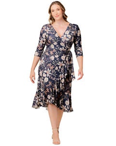 Flirty Flounce Wrap Dress