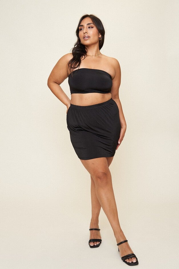 Lana Layering Tube Top, Black / Black, hi-res image number null