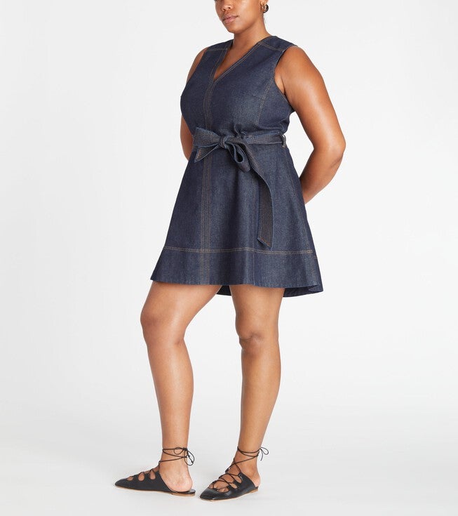 Reina Dress, Indigo / Dark Wash, alternate image number 1