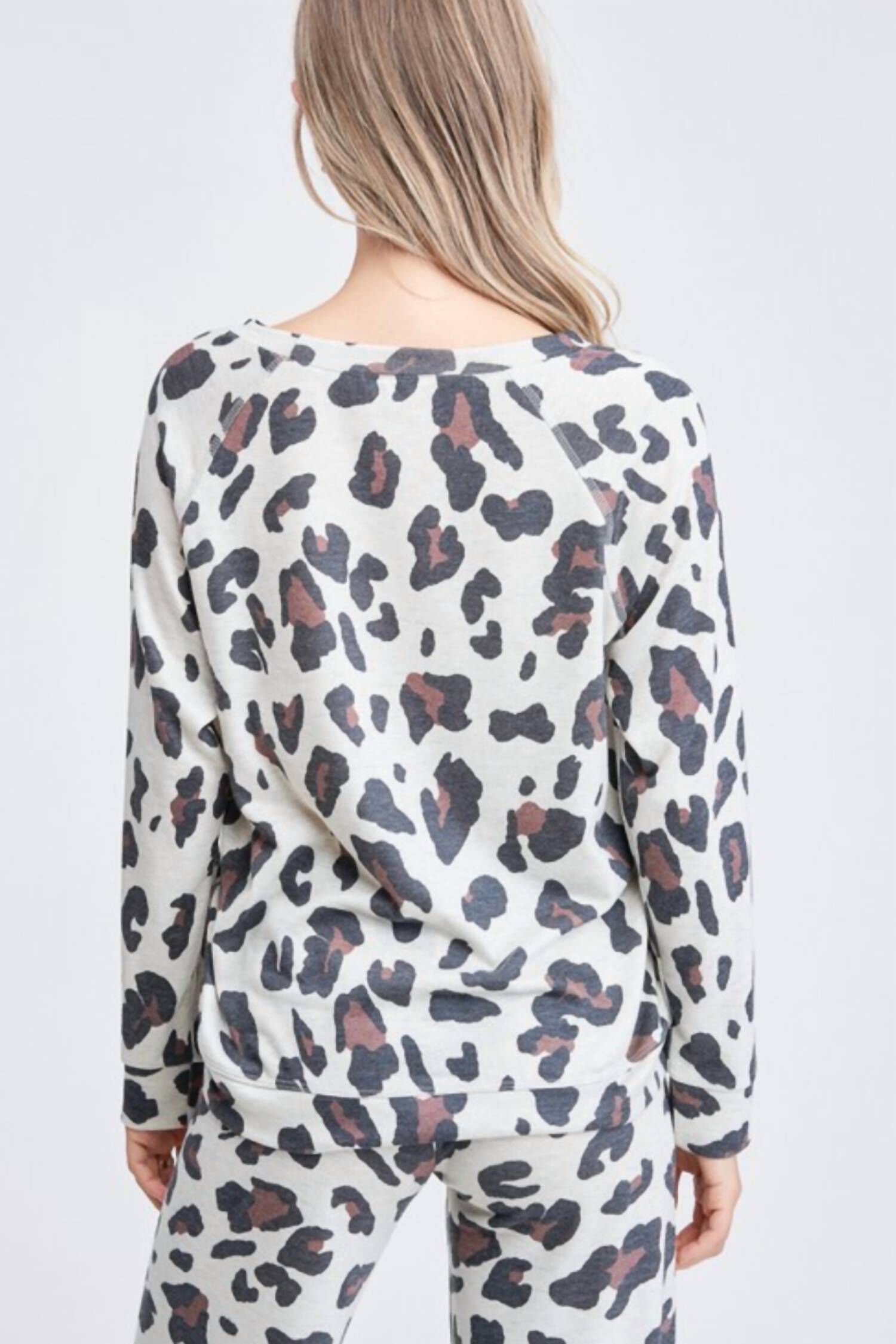 SERIOUS CATTITUDE LOUNGE TOP IN MULTI, , alternate image number 2