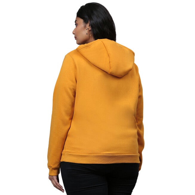 Mustard "Boss Babe" Hooded Sweatshirt, Mustard / Mustard, alternate image number null