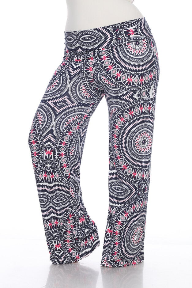 Geometric Print  Palazzo Pants, Red Geo / Red, hi-res image number 0