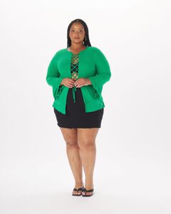 Atlee Lace-Up Full Length Top
