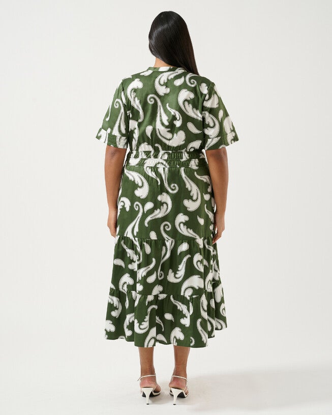 SANDSWEPT DRESS, Print / Kelly Green, alternate image number 4