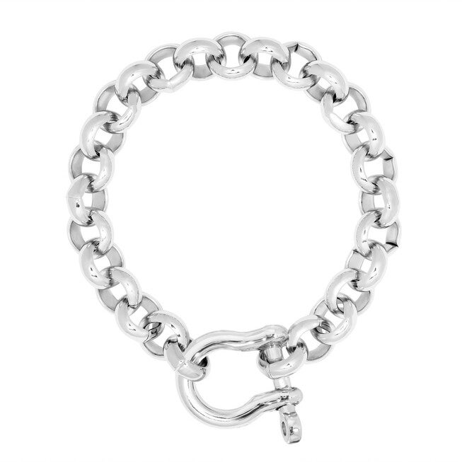 Harley Bracelet 7 inches Silver, Silver / Silver, hi-res image number 0