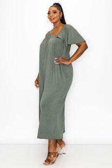WILLOW WIDE-LEGGED POCKET JUMPSUIT