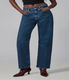DYLAN-CSB High Rise Barrel Jeans