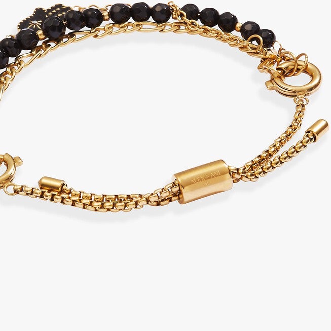Hamsa Stranded Bracelet Set, Gold / Gold, alternate image number 2