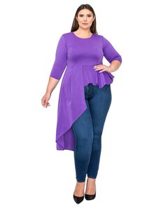 Sanctuary Asymmetrical Peplum Top