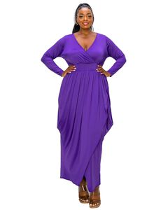 GIULIANA TULIP HEM MAXI DRESS