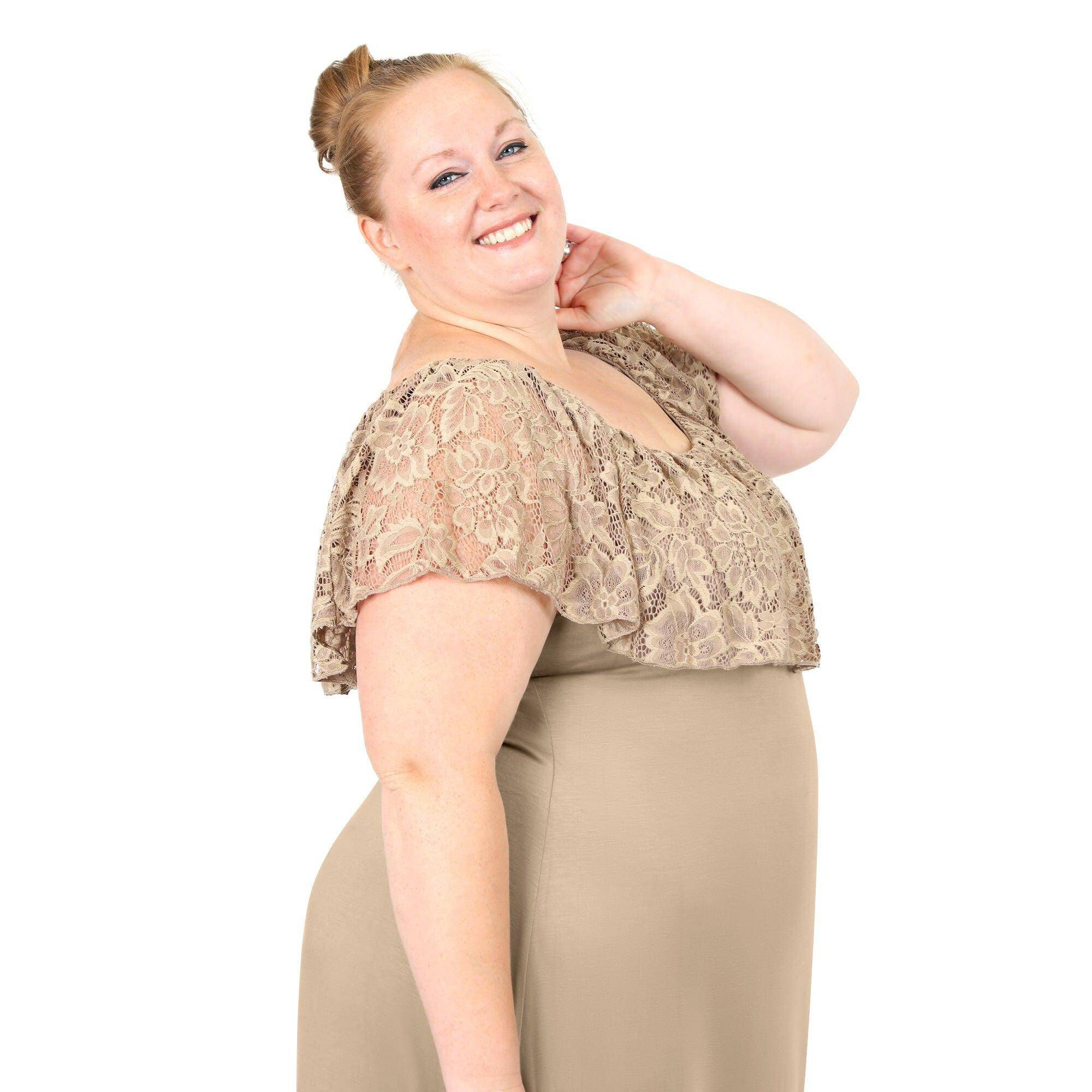 Anna Lace Maxi Dress, , alternate image number 3