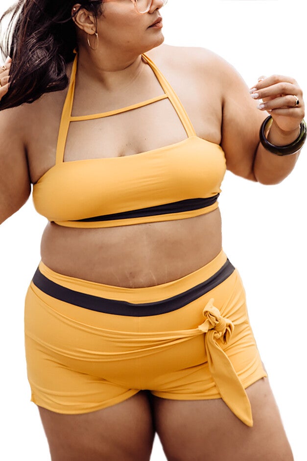 Moe vintage inspired halter bikini top, , alternate image number 4