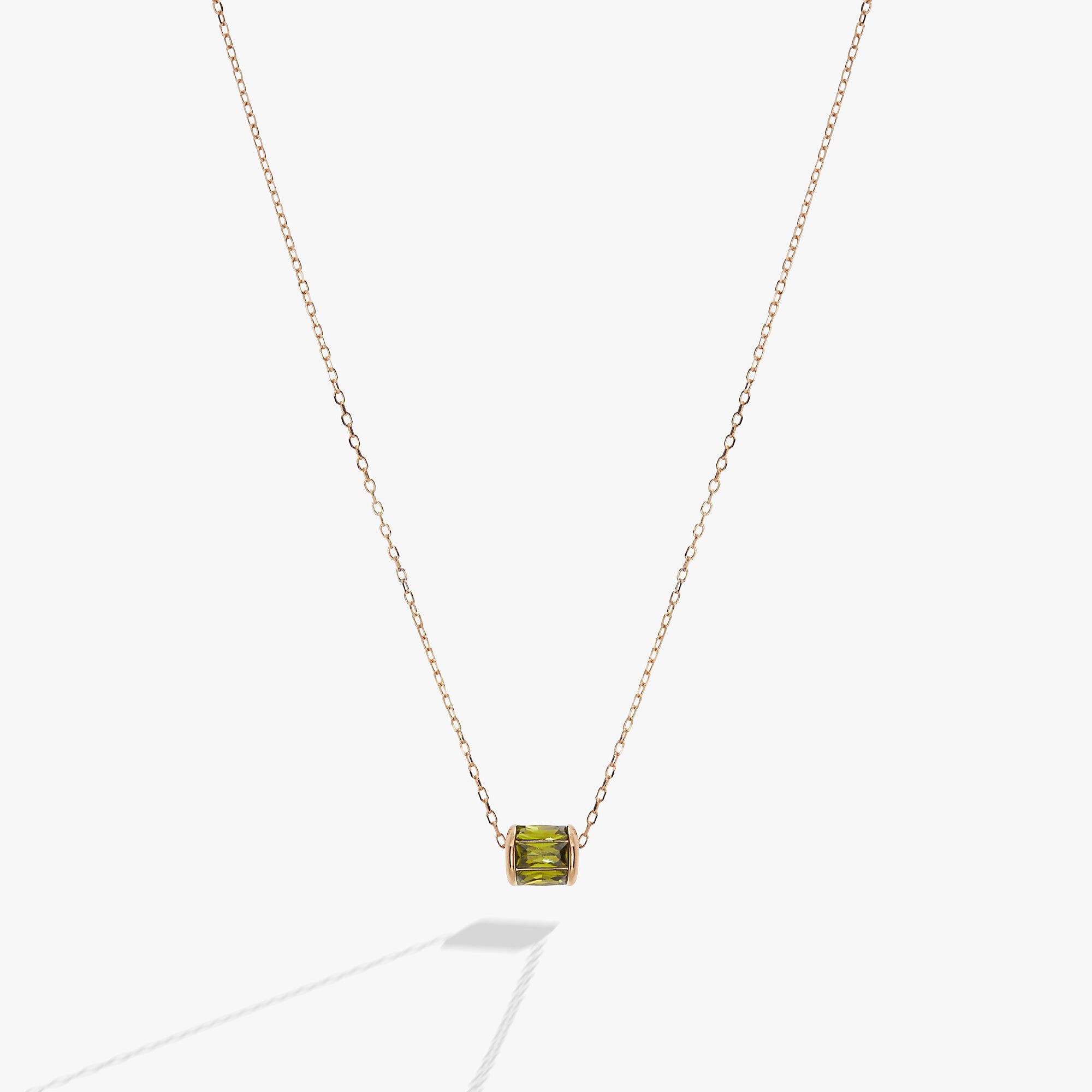 Birthstone Precious Pendant Necklace, Gold  August / Gold, hi-res image number 0