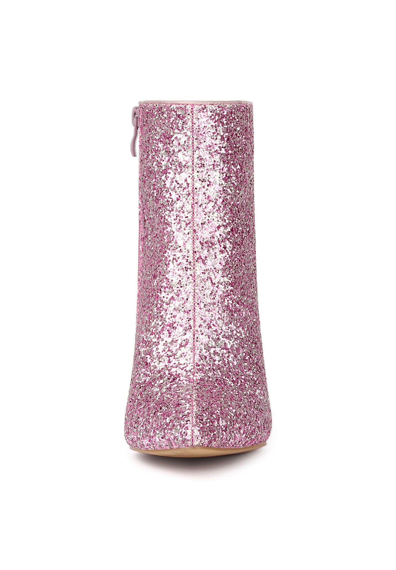 CLEAR BLOCK HEEL GLITTER PARTY BOOTS, Pink / Pink, alternate image number 2