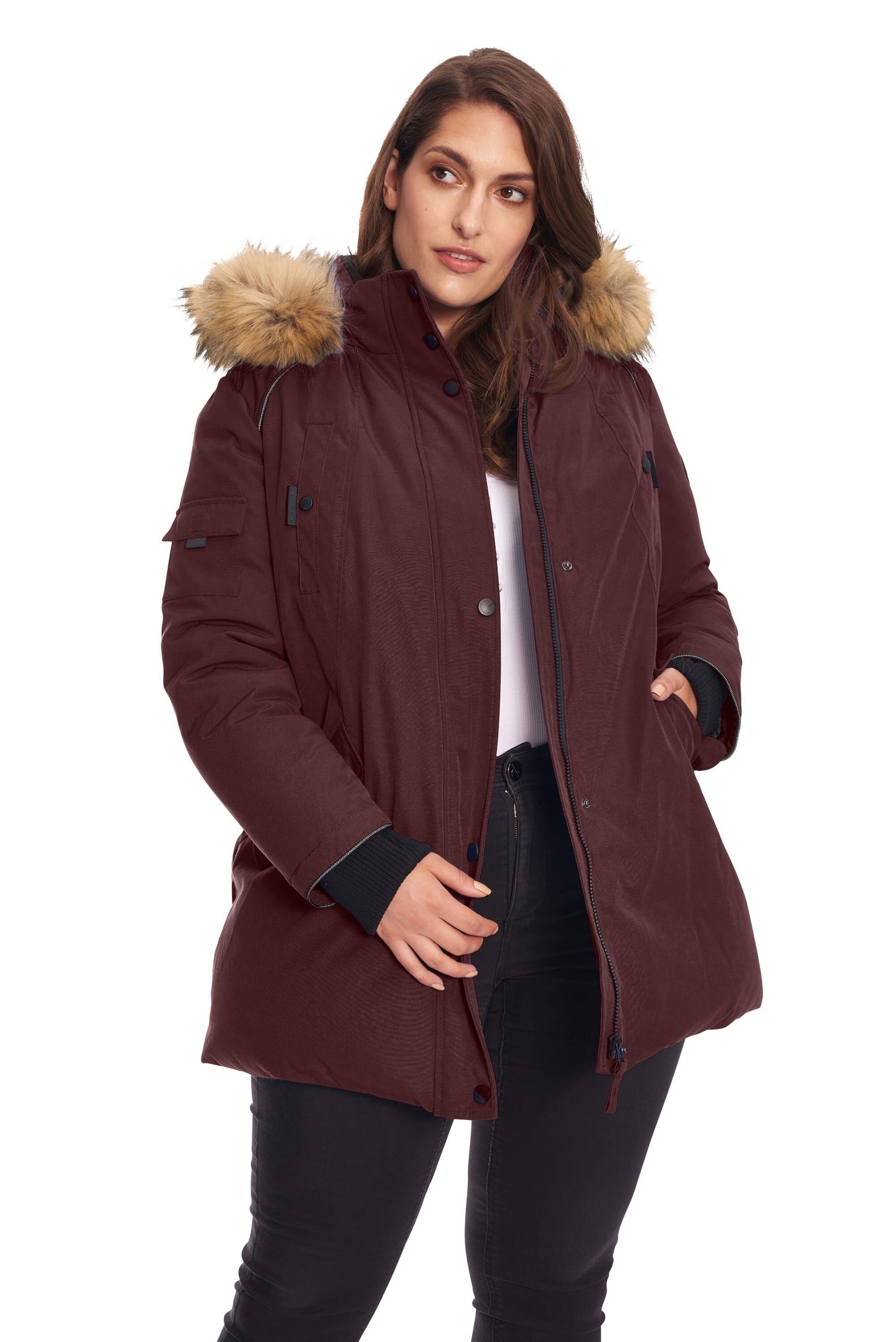 GLACIER | Vegan Down Recycled Parka Winter Jacket, Grape / Purple, hi-res image number 0