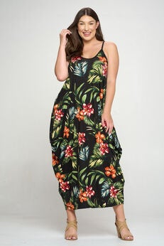 ROSE TROPICAL DRESS