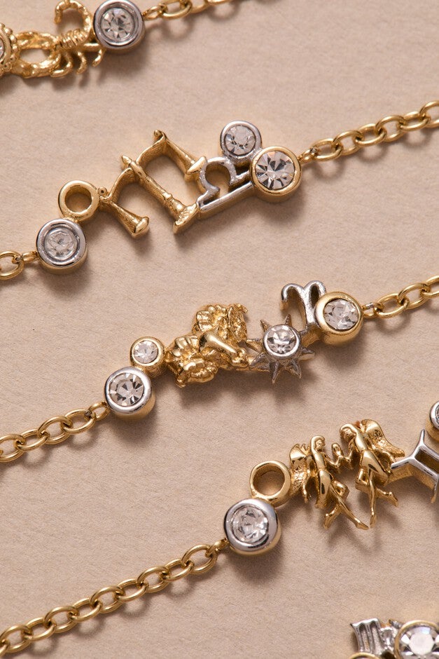 Libra Symbol Inline Bracelet, Two tone / Gold, alternate image number 2