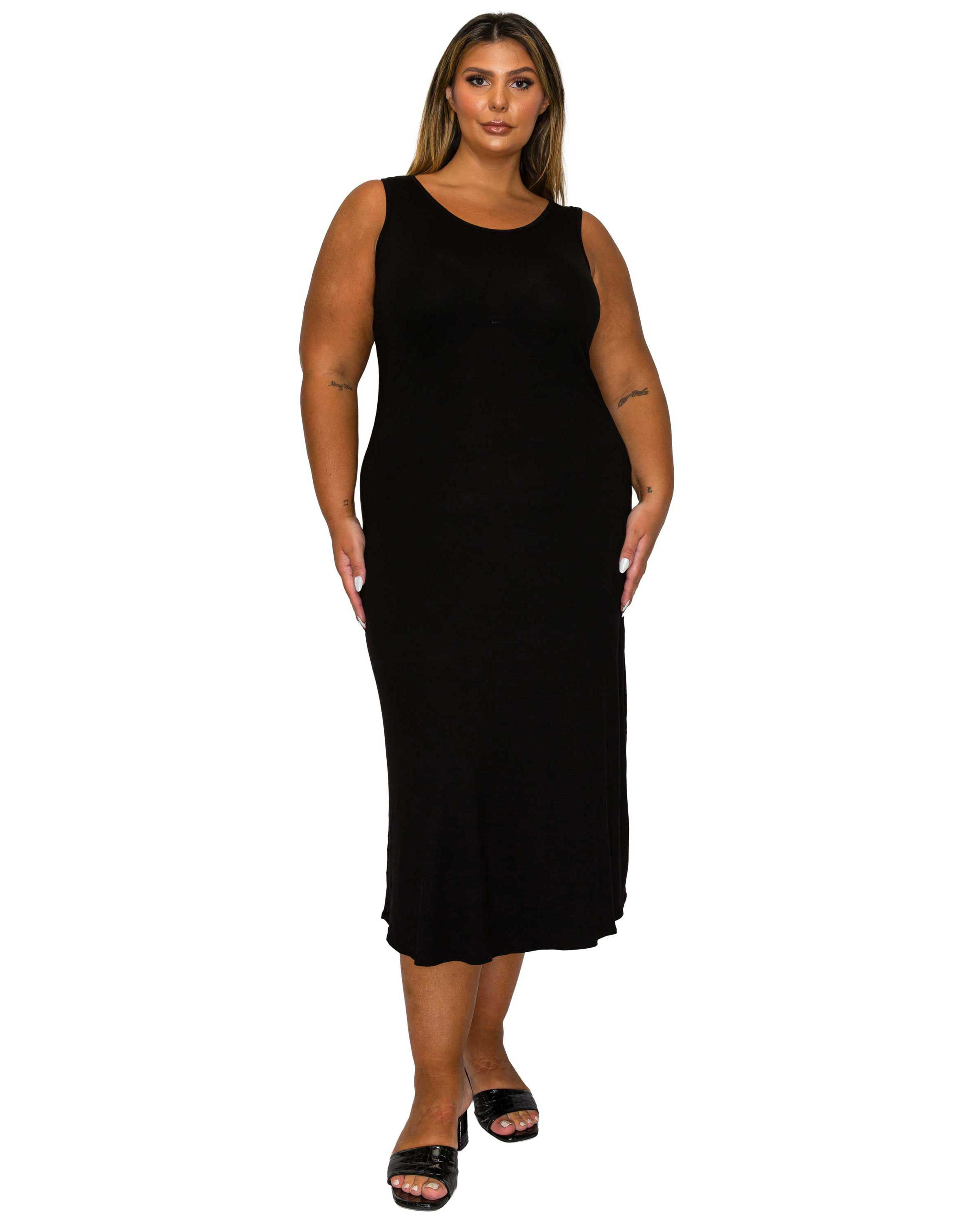 Mellie Tank Dress, Black / Black, hi-res image number 0