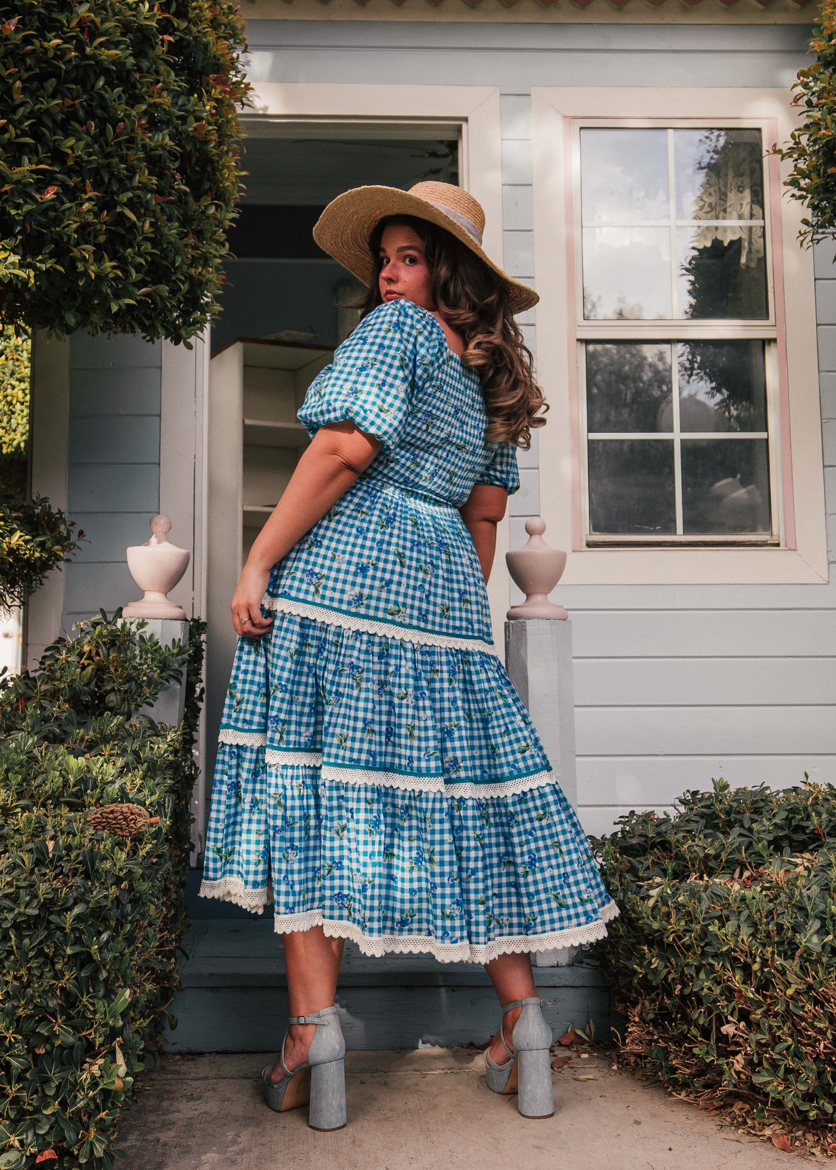 Blueberry Muffin Dress, Blue / Cornflower Blue, alternate image number 2