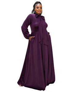 Bella Donna Dress with Ribbon and Bishop Sleeves
