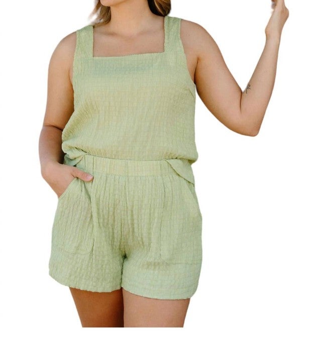 SHIRRED SET, Lime / Light Green, hi-res image number null