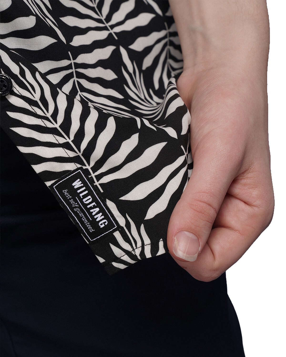 The Empower Button Up, FERN MAZE BLACKWHITE / Black, alternate image number 5