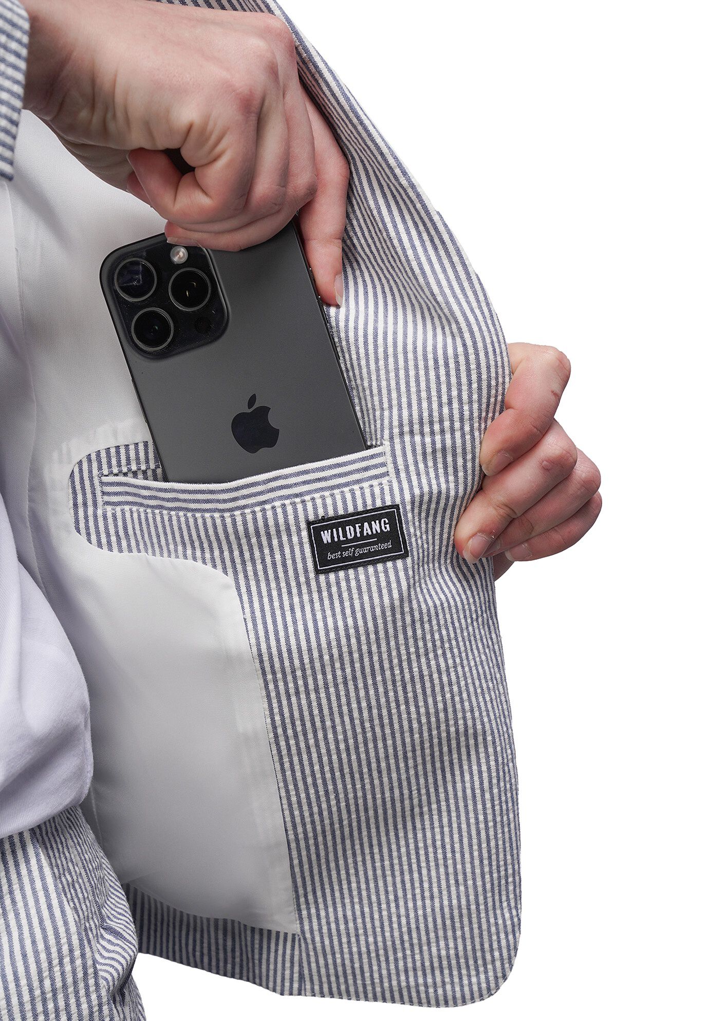 The Empower Seersucker Tux Blazer, NAVYWHITE / Navy, alternate image number 4