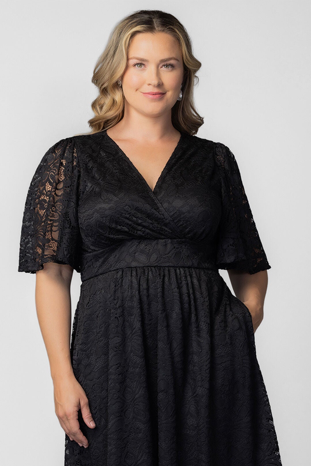 Fable Lace Cocktail Dress, Onyx / Black, alternate image number 1