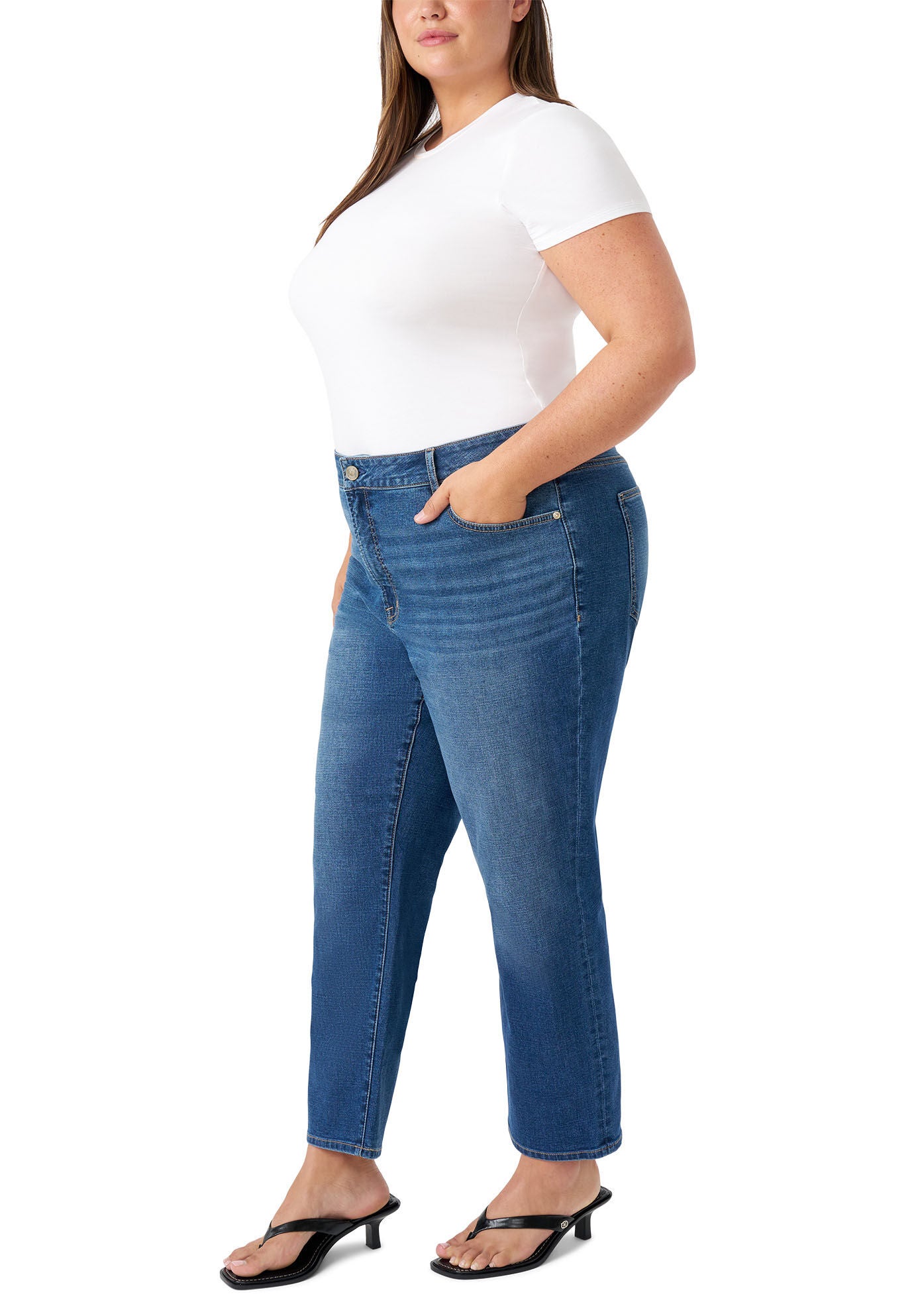 Vintage Straight Ankle Jean, Lone Wolf / Medium Wash, alternate image number 1