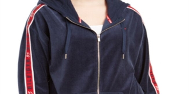Tommy Hilfiger Women's Sport Plus Hoodie Fitness Sweatshirt Blue Size 0X, , alternate image number 4