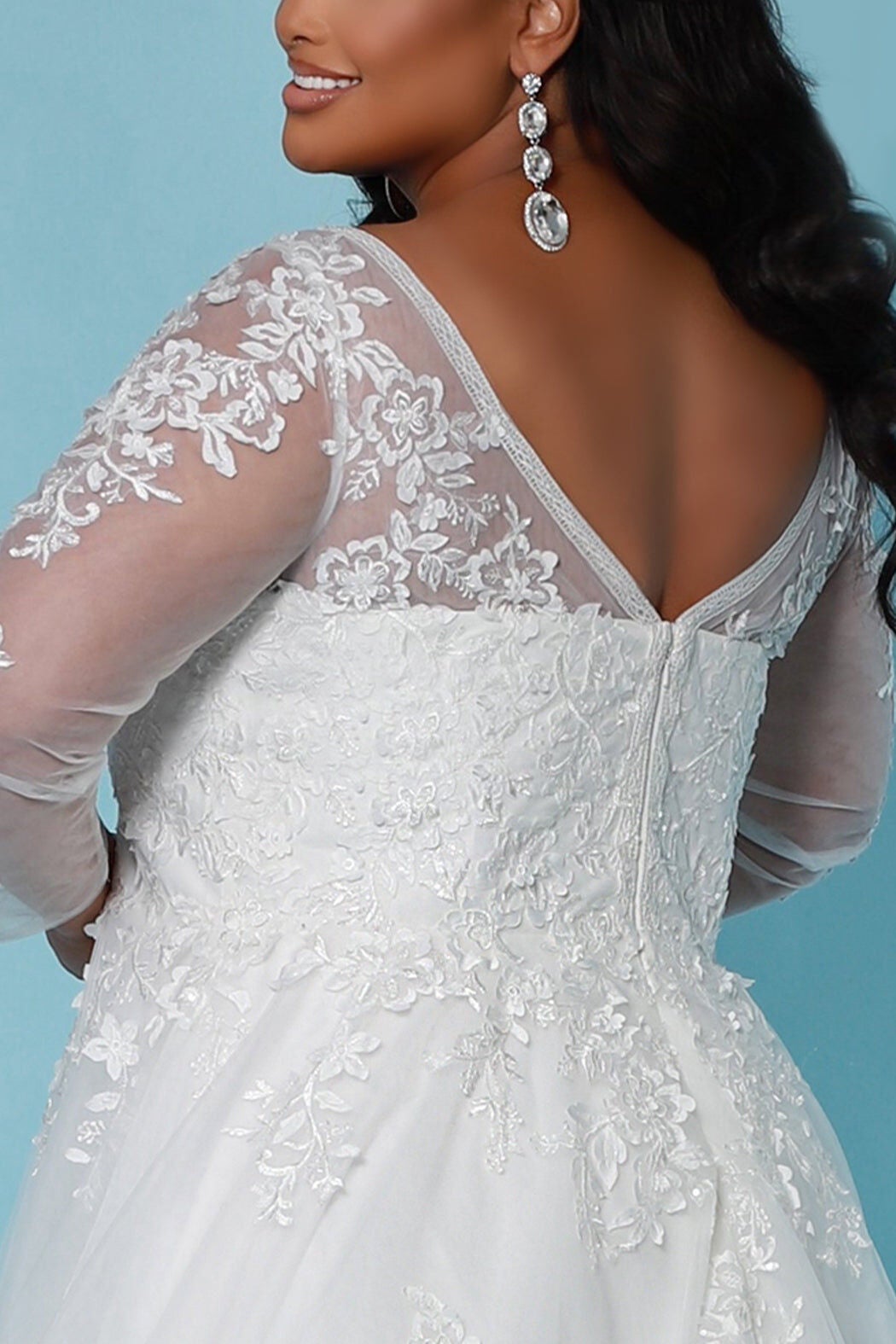 Skye Wedding Dress, Ivory / Ivory, alternate image number 2