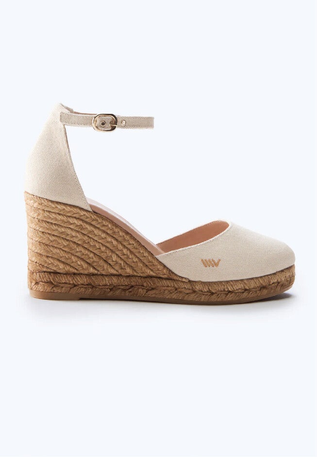 Estartit Canvas Espadrille Wedges, Beige / Beige, hi-res image number 0